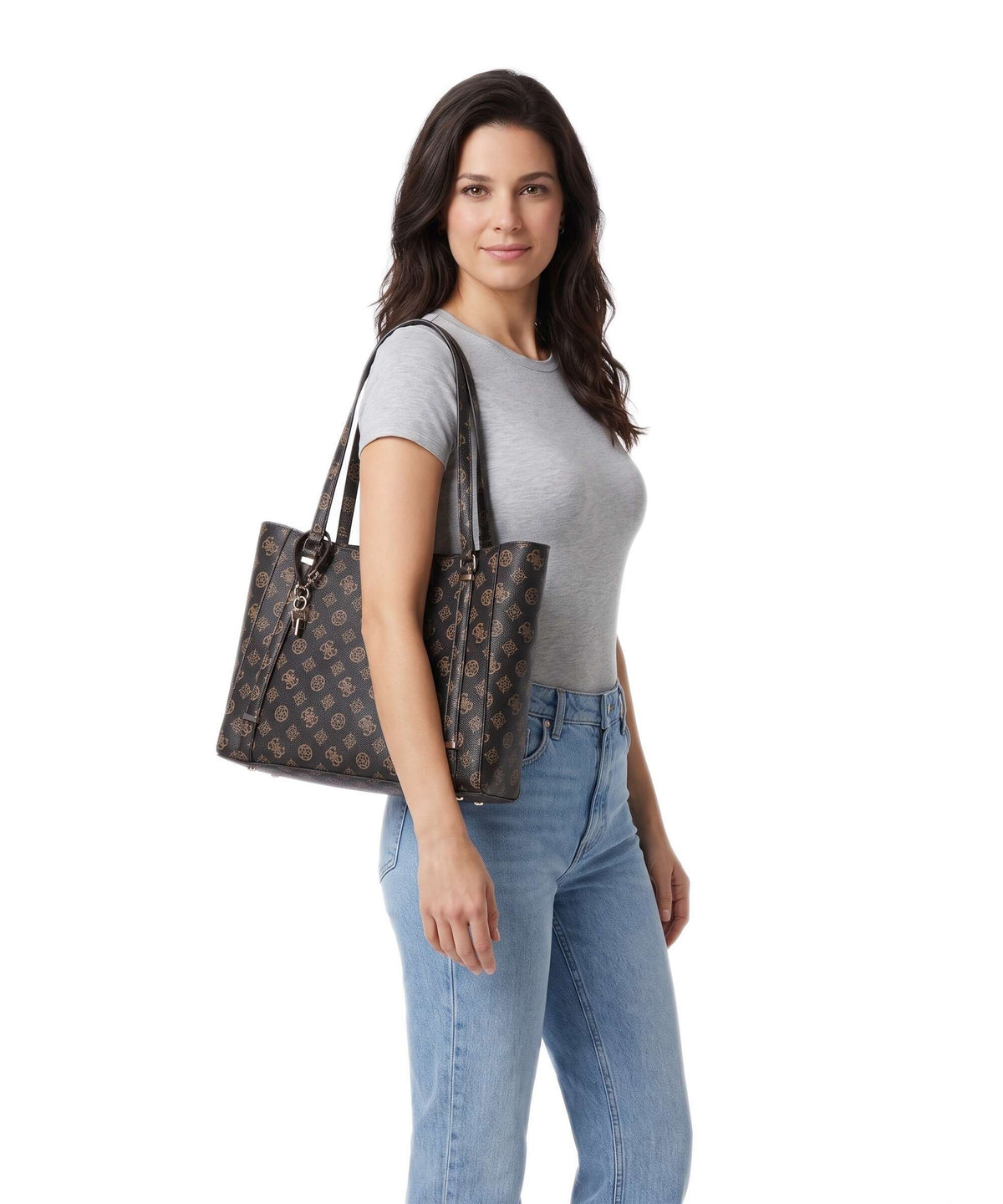 Guess Erica Tote bag mocha logo