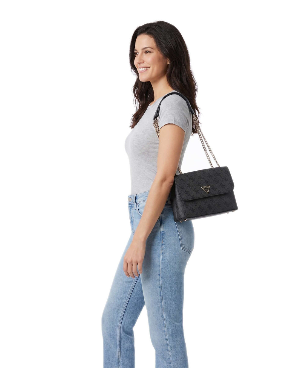 Guess Erica Shoulder bag coal logo