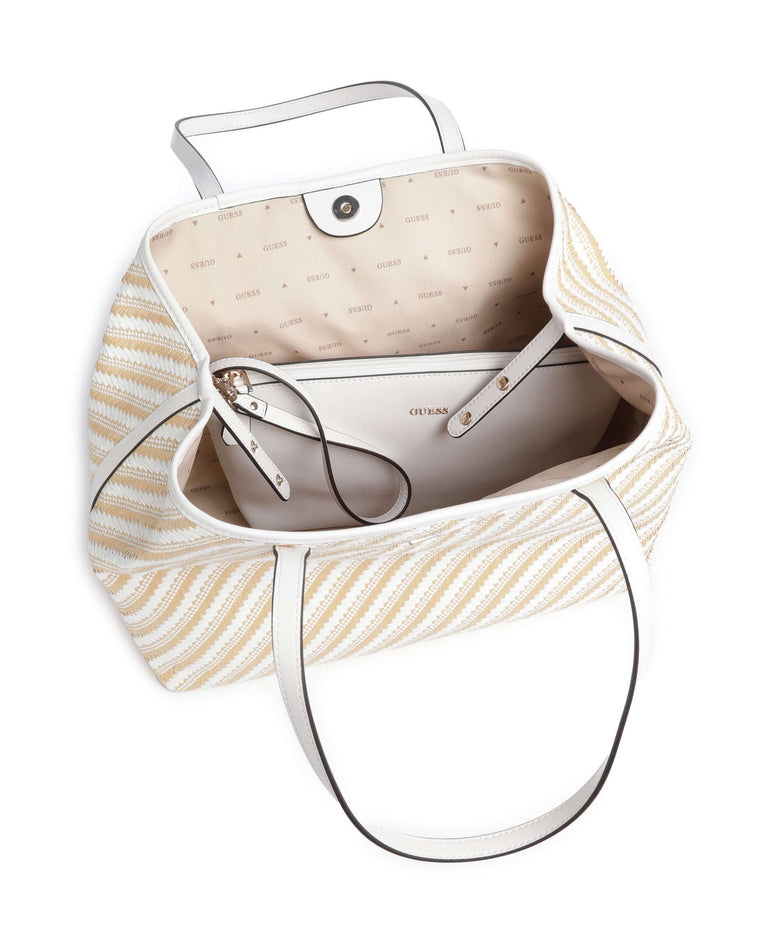 Guess Vikky Large Tote bag natural/white