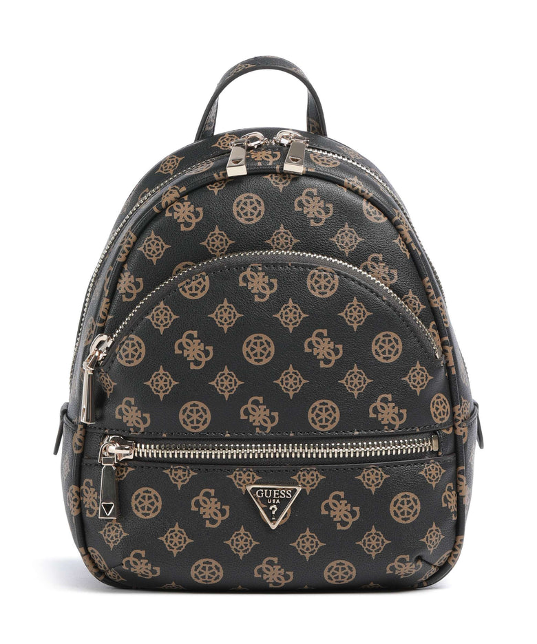 Guess Manhattan Backpack mocha logo