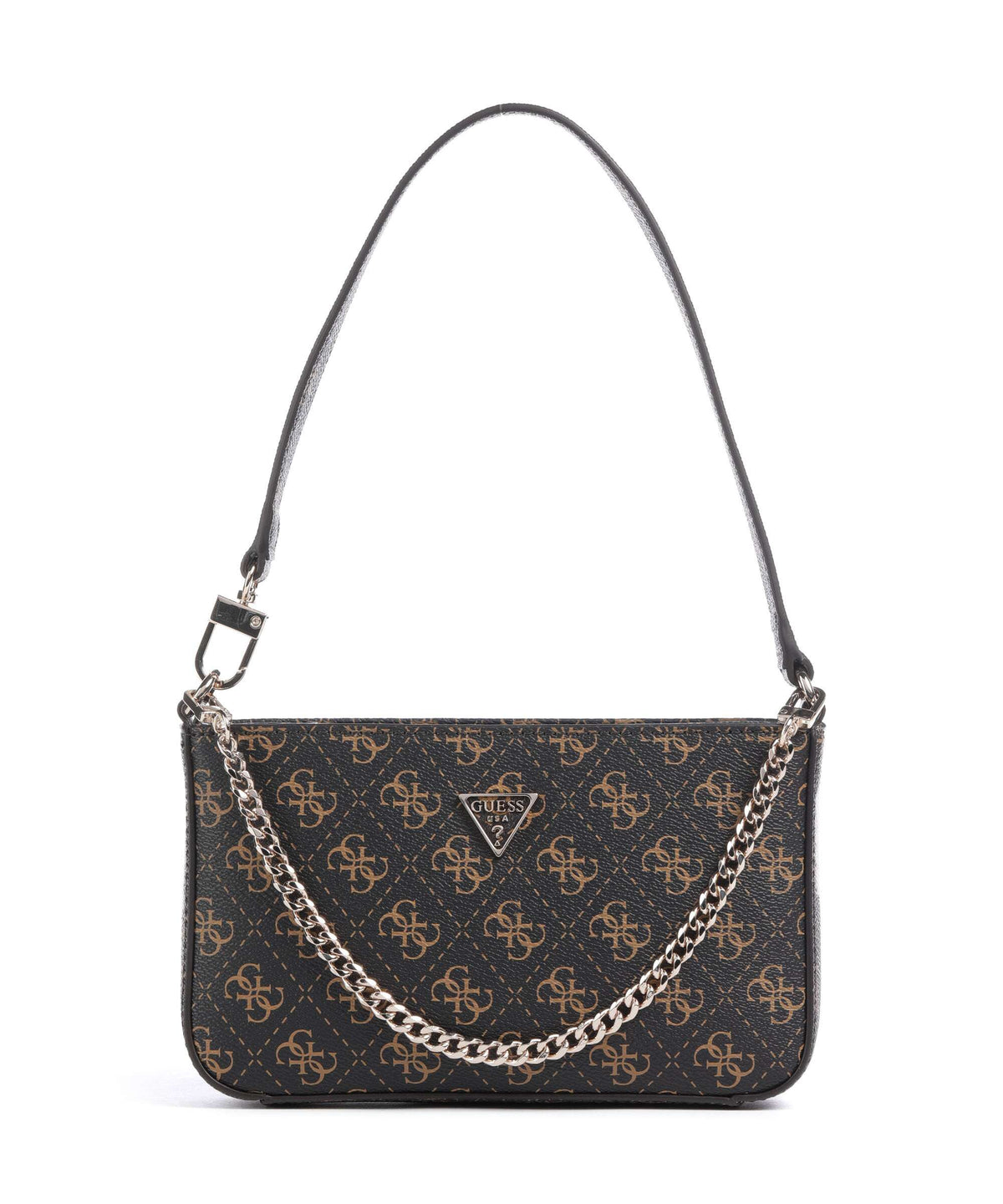 Guess Noelle Q Logo Shoulder bag brown logo