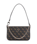 Guess Noelle Q Logo Sac porté épaule brown logo