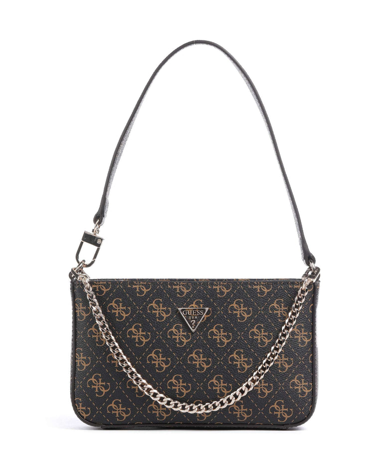 Guess Noelle Q Logo Shoulder bag brown logo