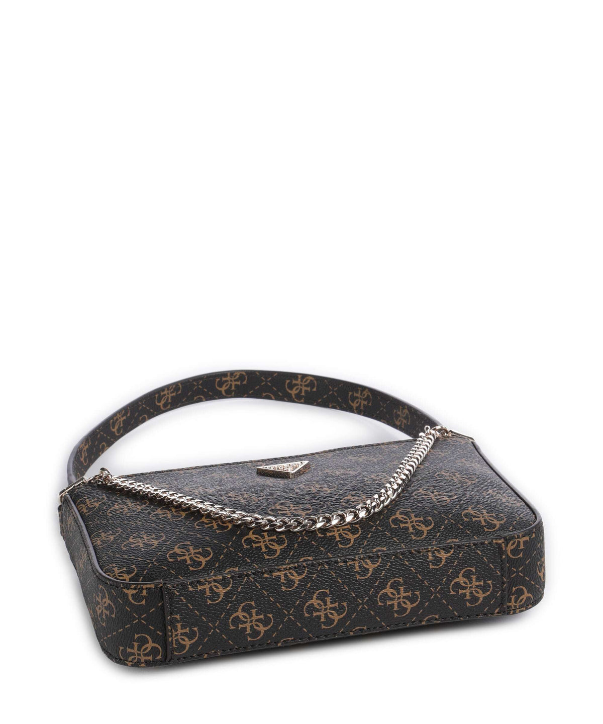 Guess Noelle Q Logo Shoulder bag brown logo