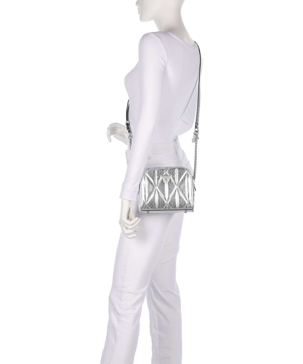 Guess Aldina G-Shine Crossbody bag silver