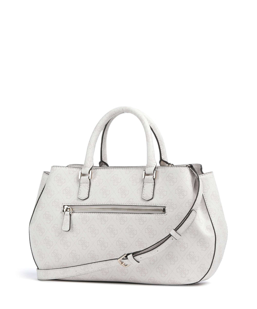 Guess Katya 4G Logo Handbag white logo