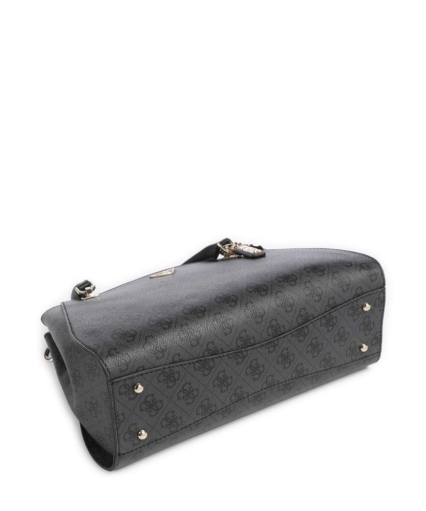 Guess Noelle 4G Logo Handbag coal logo
