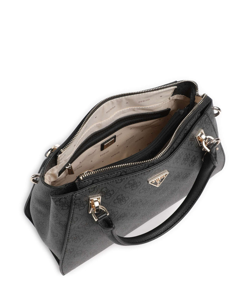 Guess Noelle 4G Logo Handbag coal logo