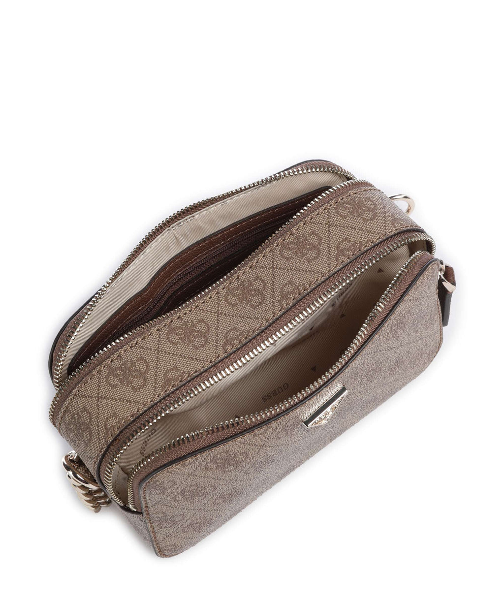 Guess Noelle Crossbody bag latte logo/brown