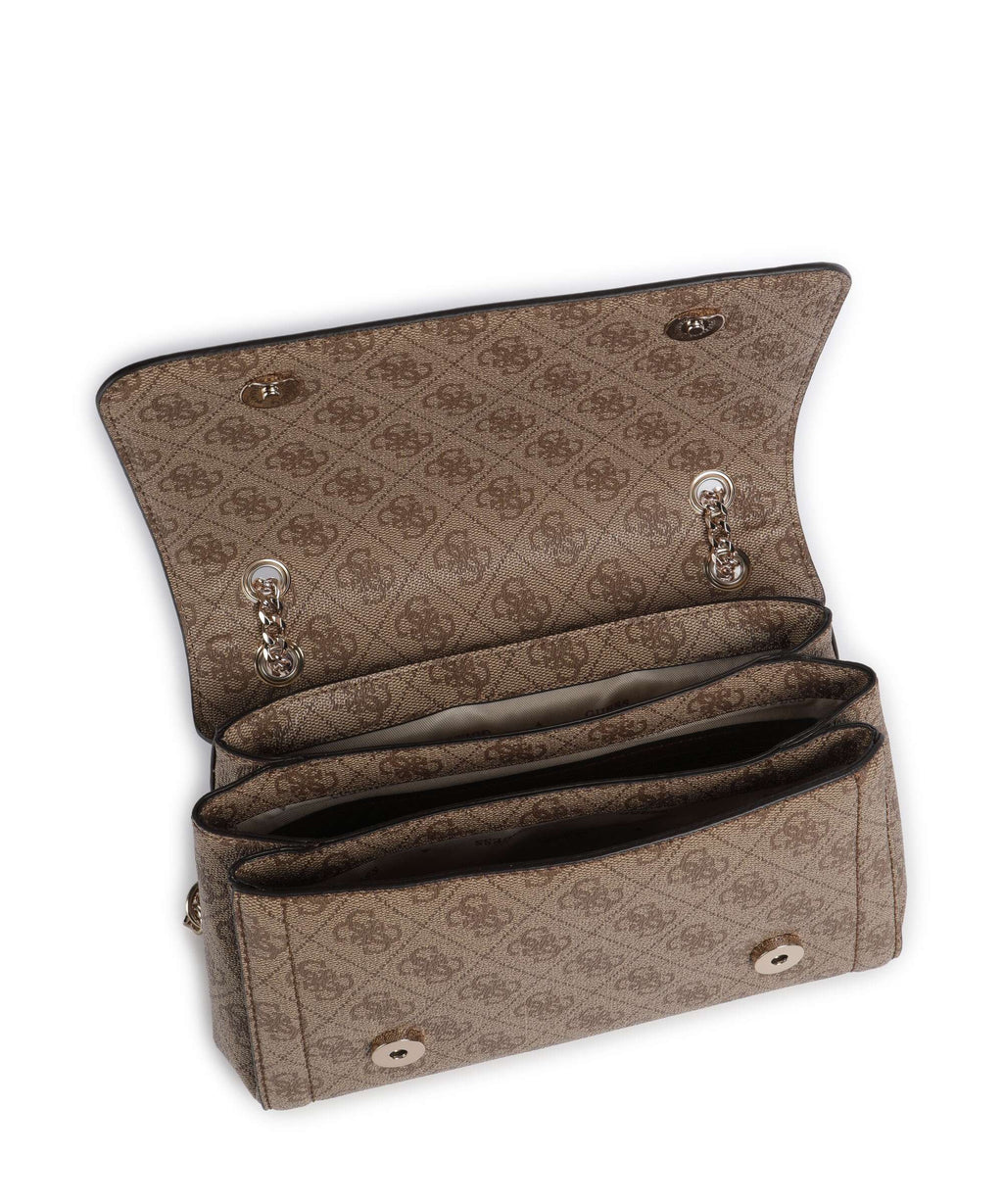 Guess Noelle Shoulder bag latte logo/brown