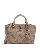 Guess Queensland Big 4G Logo Handbag latte logo