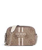 Guess Noelle 4G Logo Crossbody tas latte logo