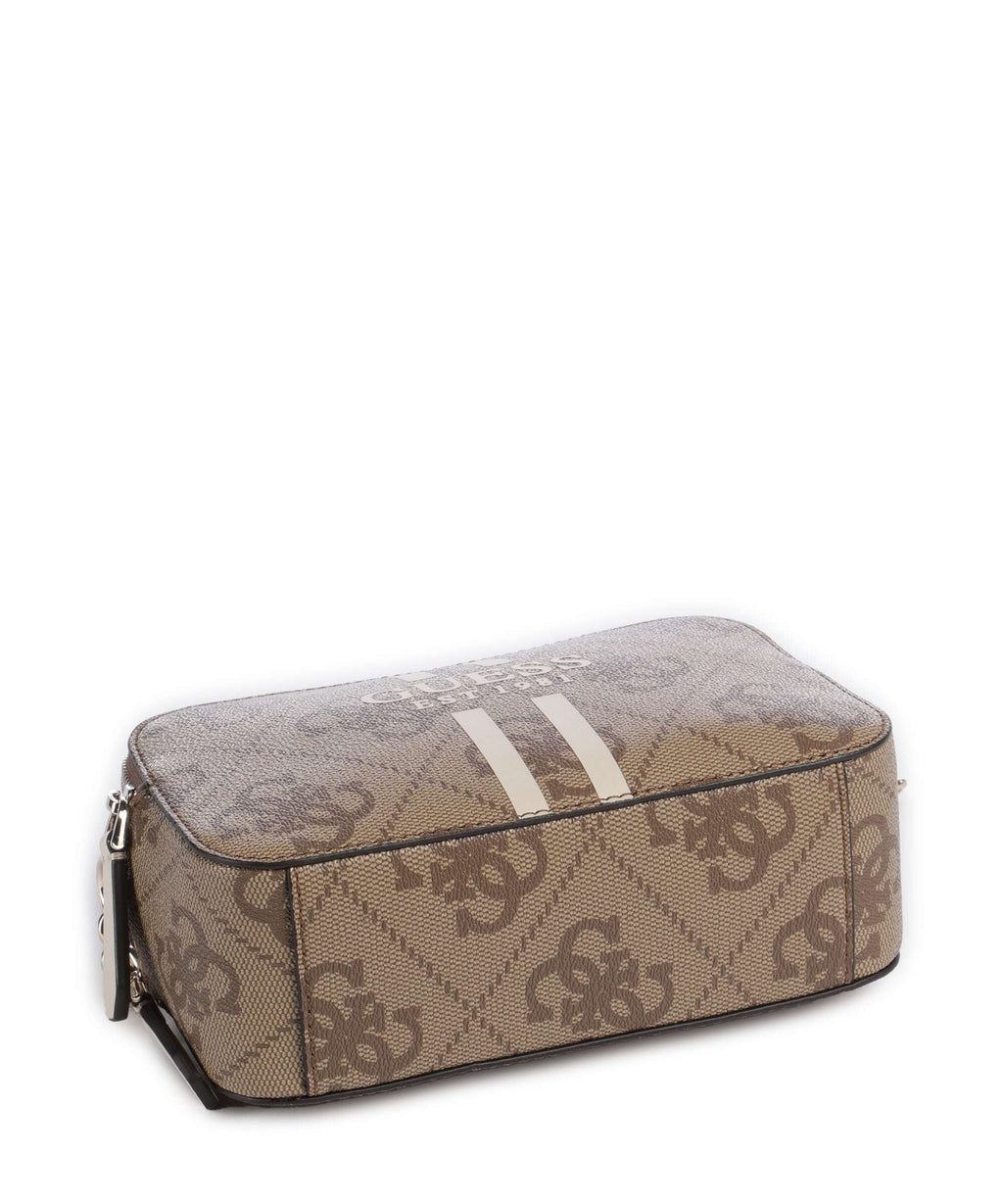 Guess Noelle 4G Logo Crossbody bag latte logo
