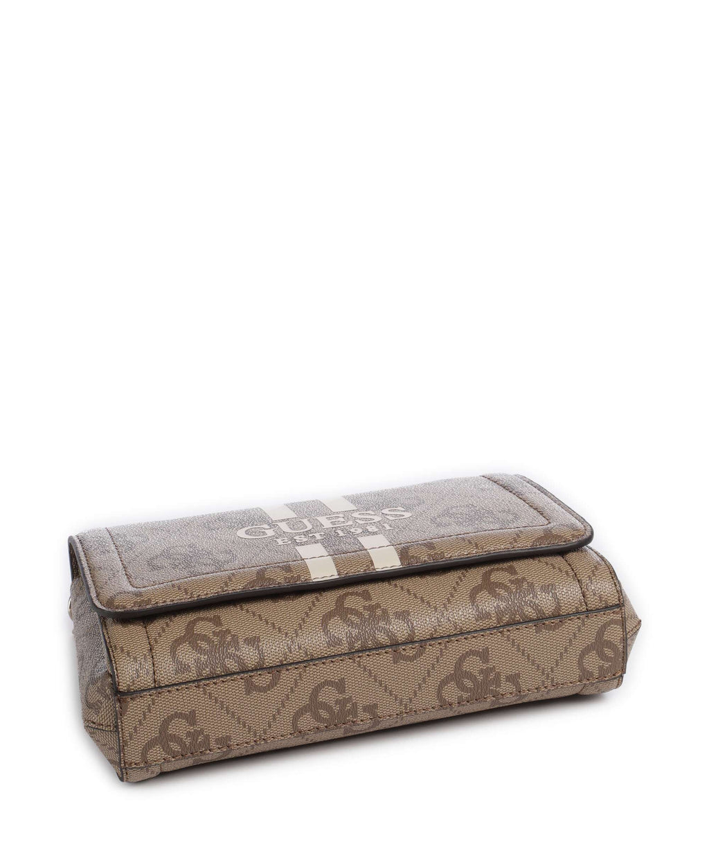 Guess Noelle 4G Logo Shoulder bag latte logo