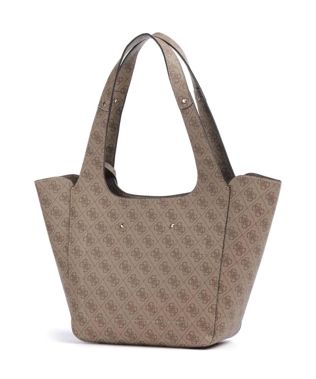 Guess Calista Tote bag latte logo