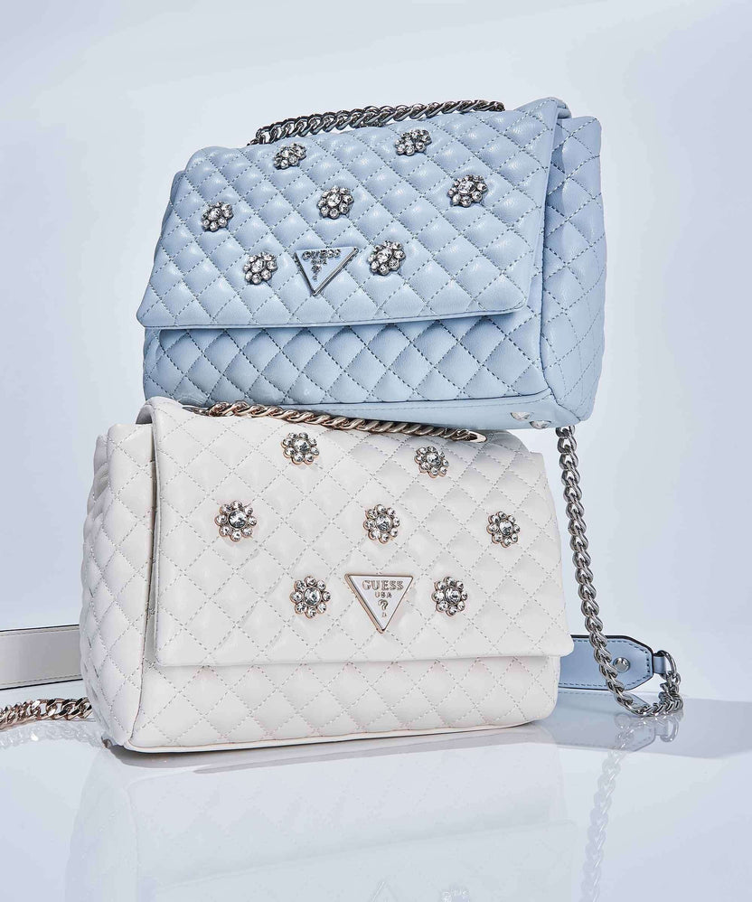 Guess Everlee Shoulder bag offwhite