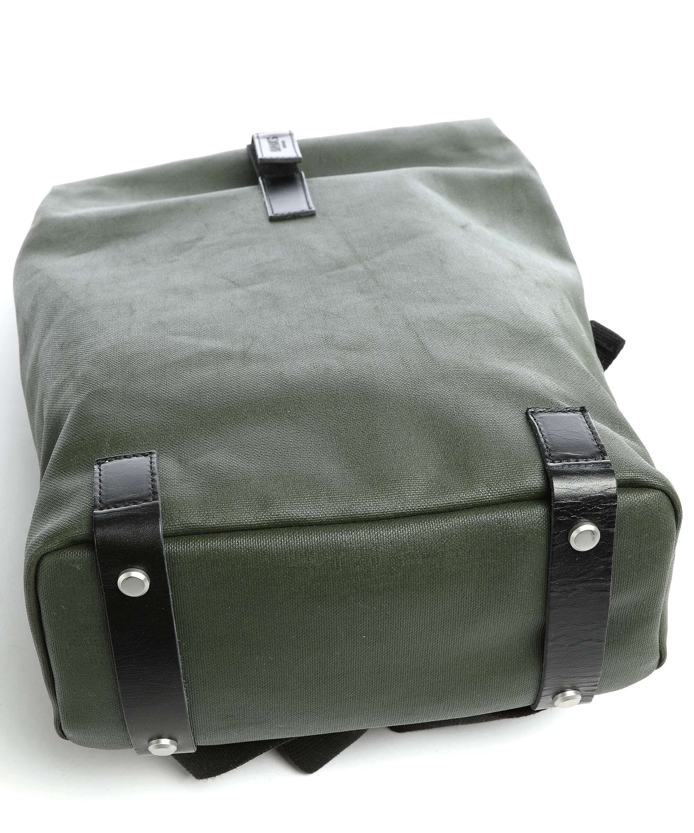 Brooks England Pickwick Cotton Canvas Small Rolltop backpack forest