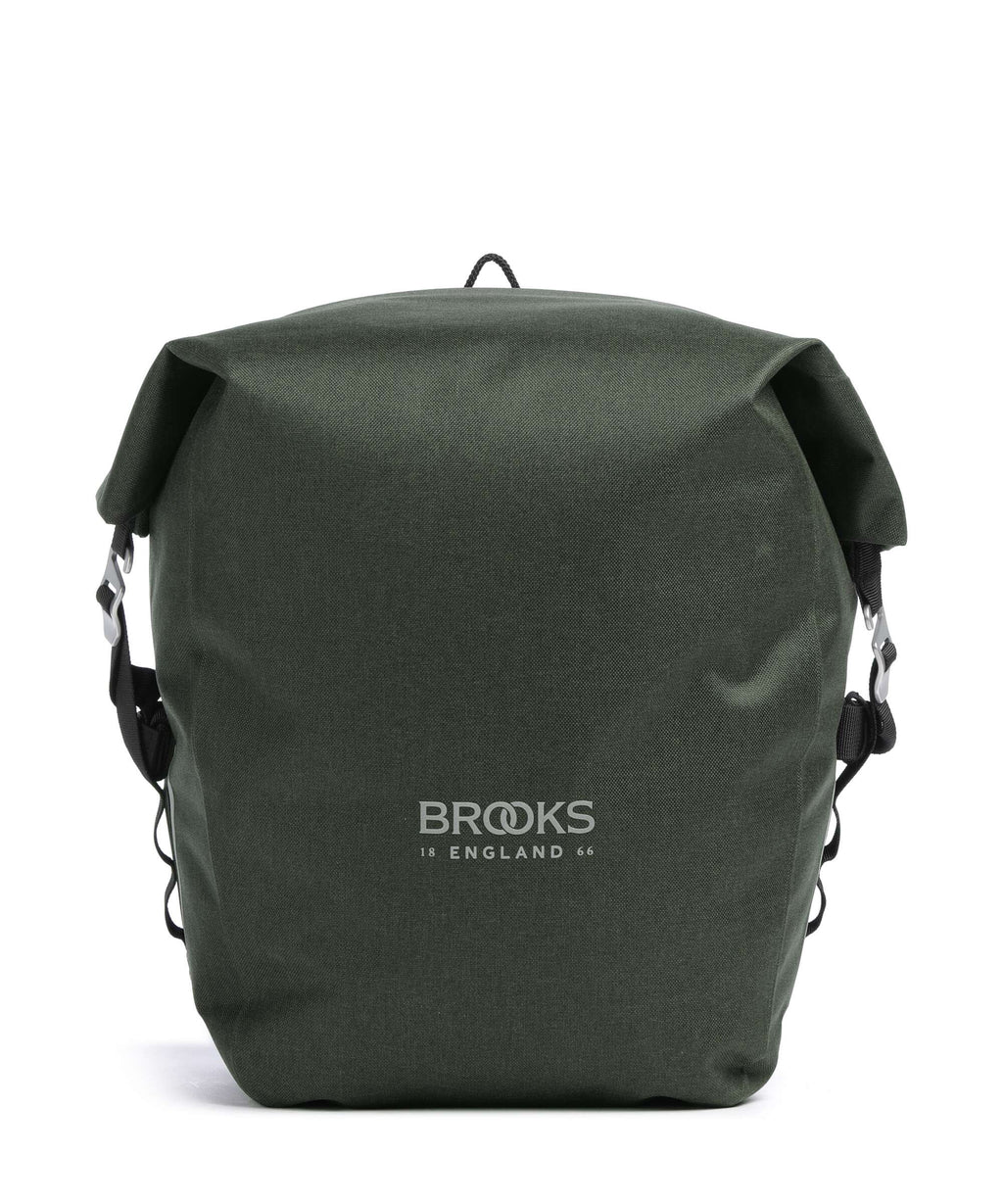 Brooks England Scape Large Bike pannier mud green