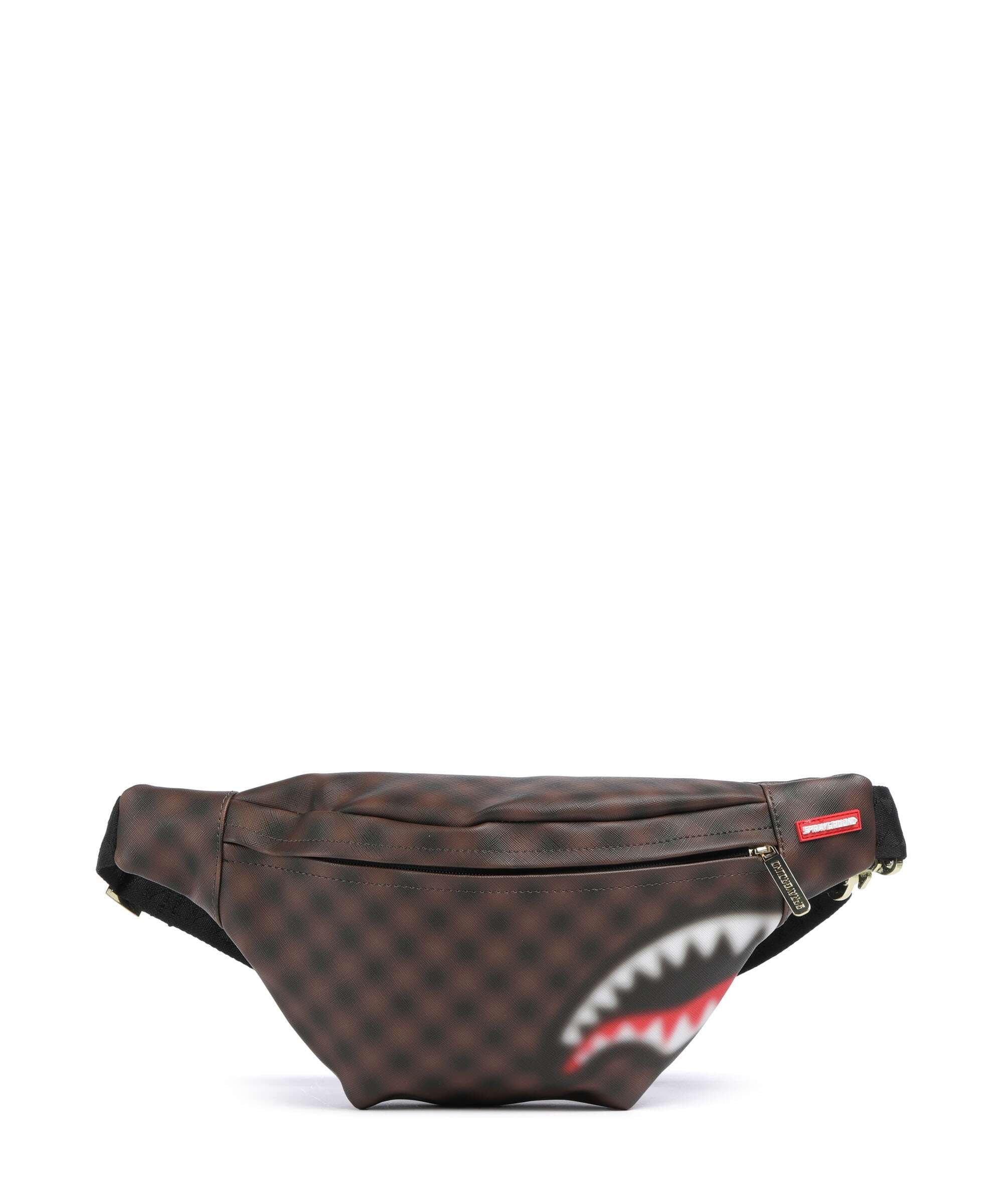 Sprayground Sharks in Paris Blur Fanny pack brown/black