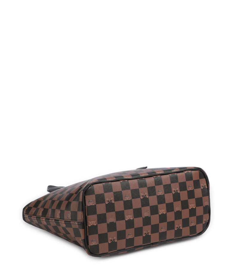 Sprayground Peeking Character Check Tote bag multicolour