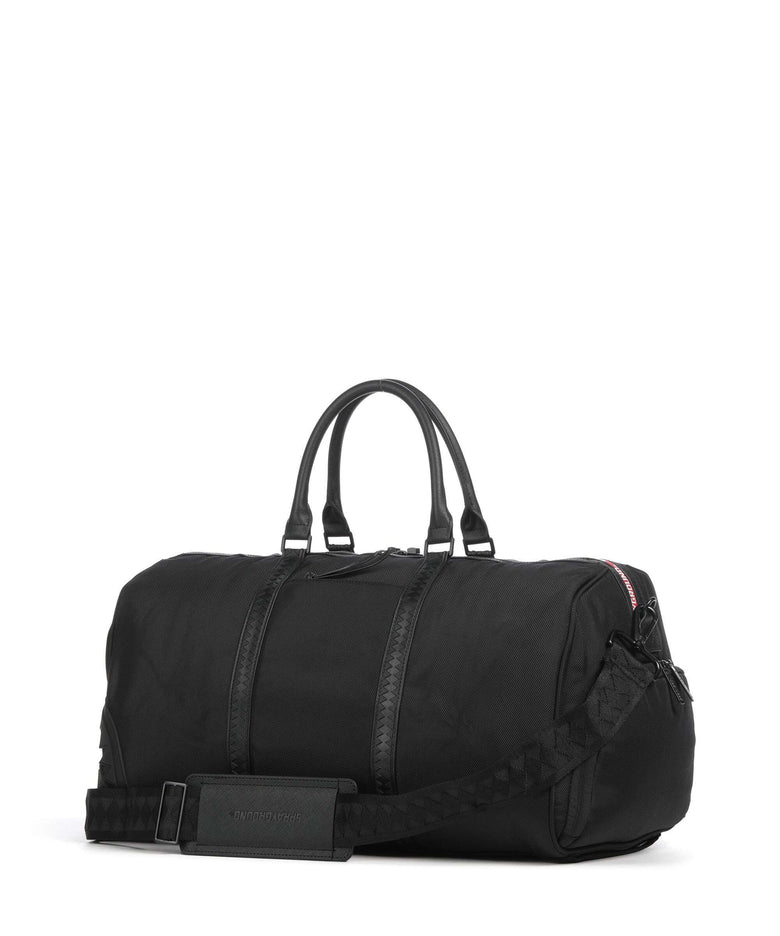 Sprayground Printed Zipper Shark Weekend bag black