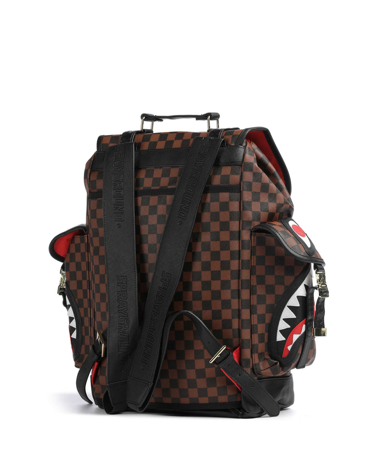 Sprayground Sawtooth Sharks in Paris Monte Carlo Backpack brown