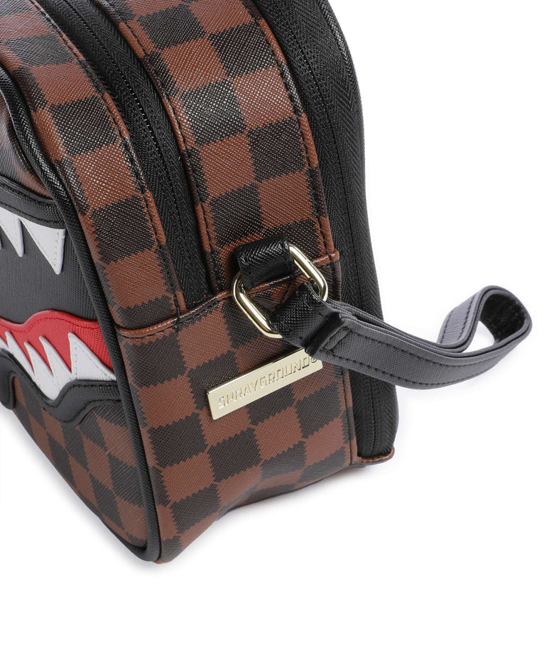 Sprayground Sawtooth Sharks in Paris Toiletry bag brown