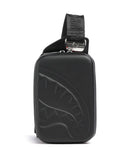 Sprayground Printed Zipper Shark Sling rugzak black