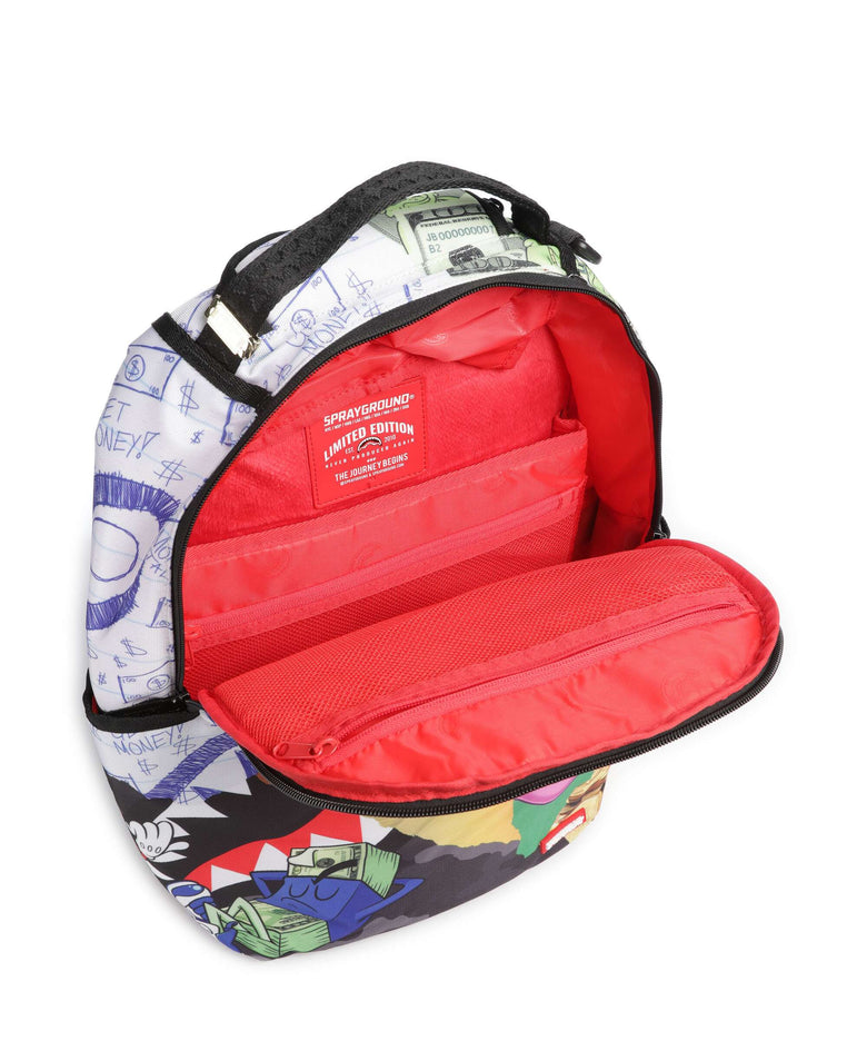 Sprayground Mean Money Collage Backpack multicolour
