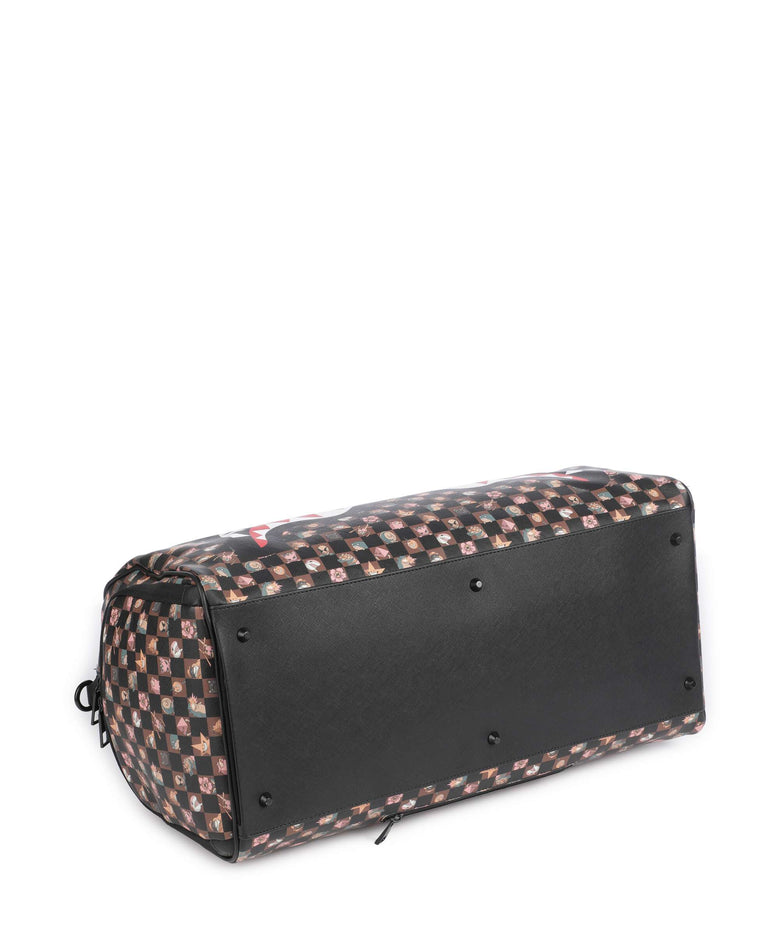 Sprayground Peeking Characters Remix Weekend bag brown