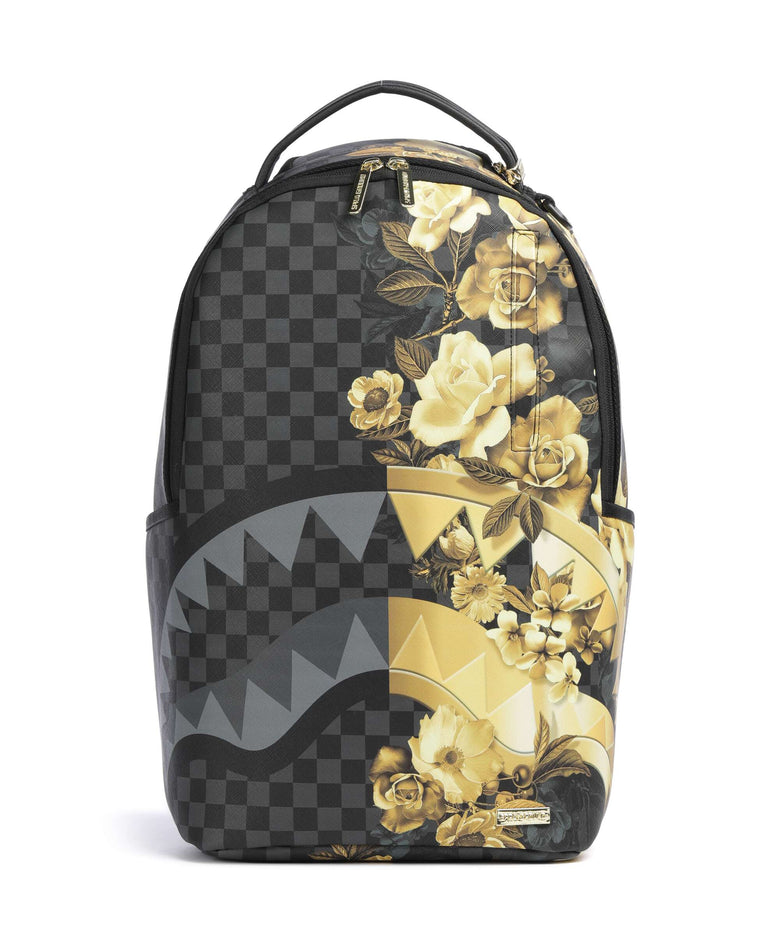 Sprayground Gold Floral Remix Backpack black