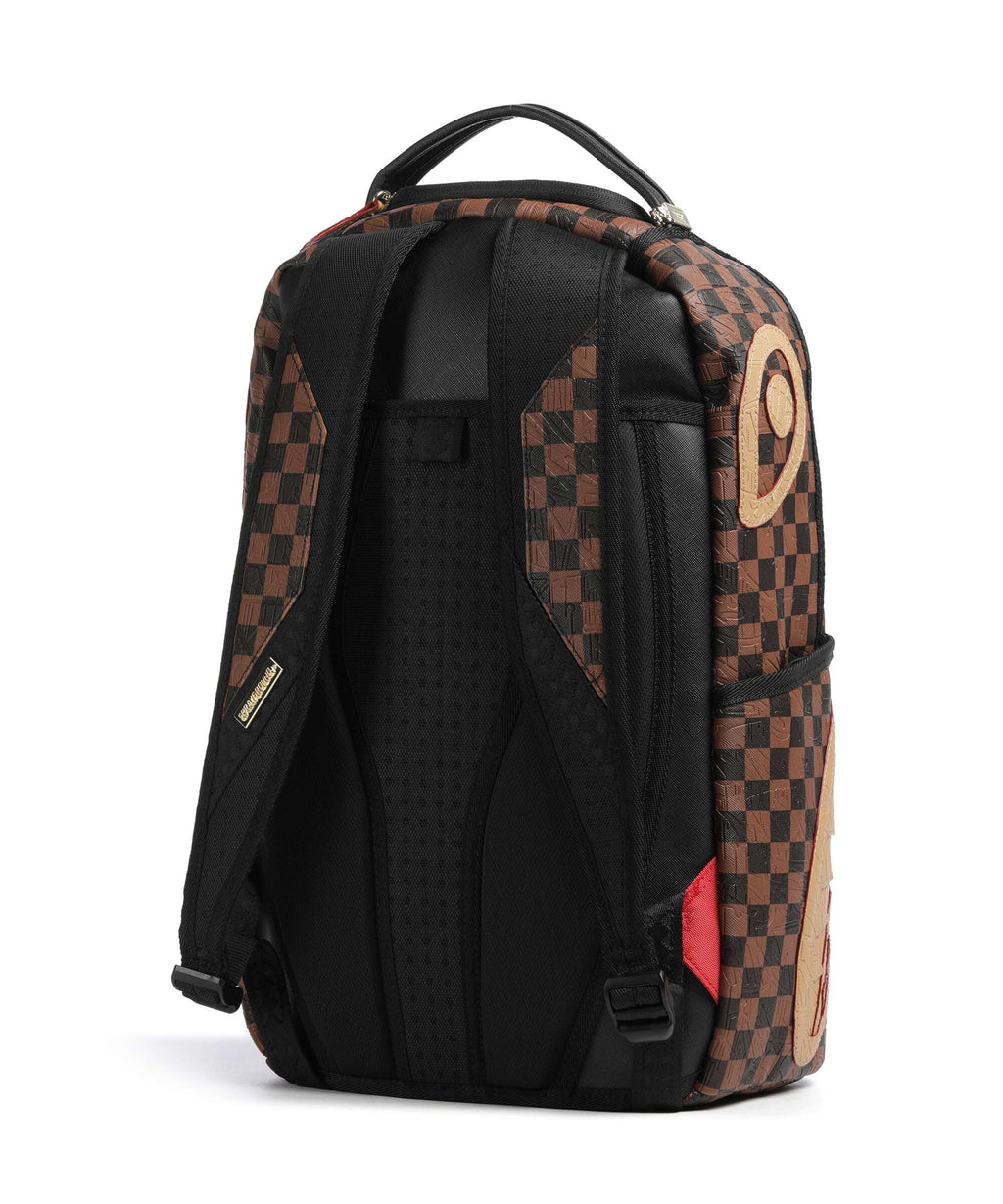 Sprayground Embossed Check Brown Backpack multicolour