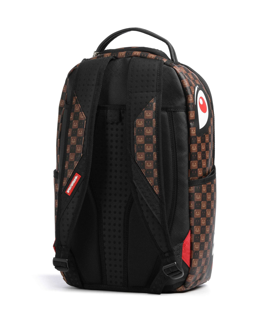 Sprayground Sharks In Paris Wtf Bubble Brown Check Backpack multicolour