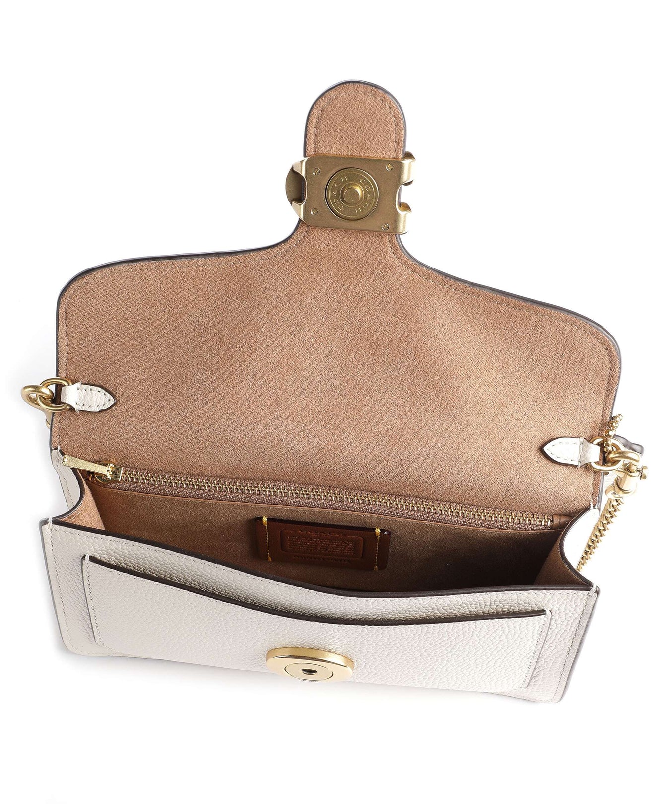 Coach Tabby Chain Crossbody bag chalk