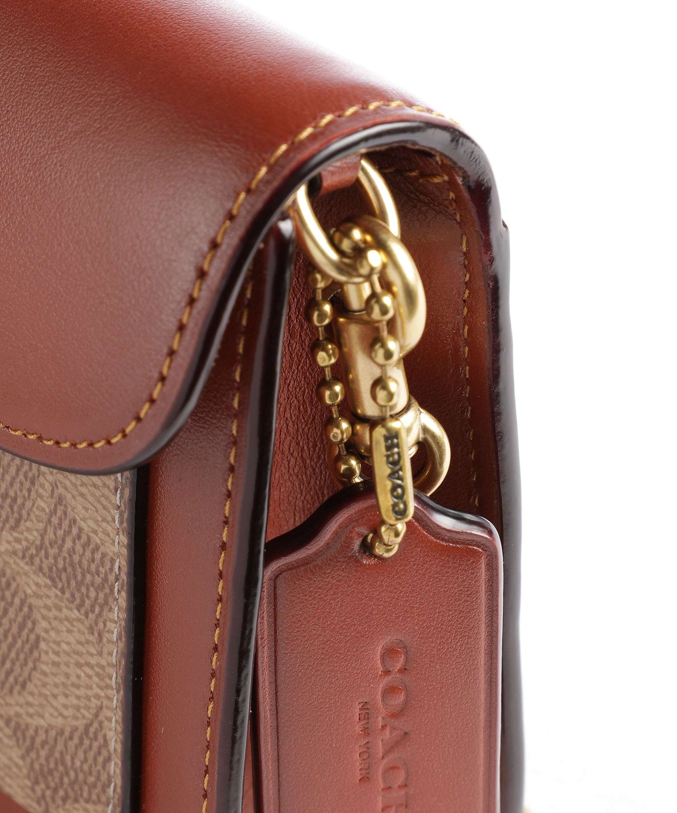 Coach Tabby Chain Crossbody bag tan rust