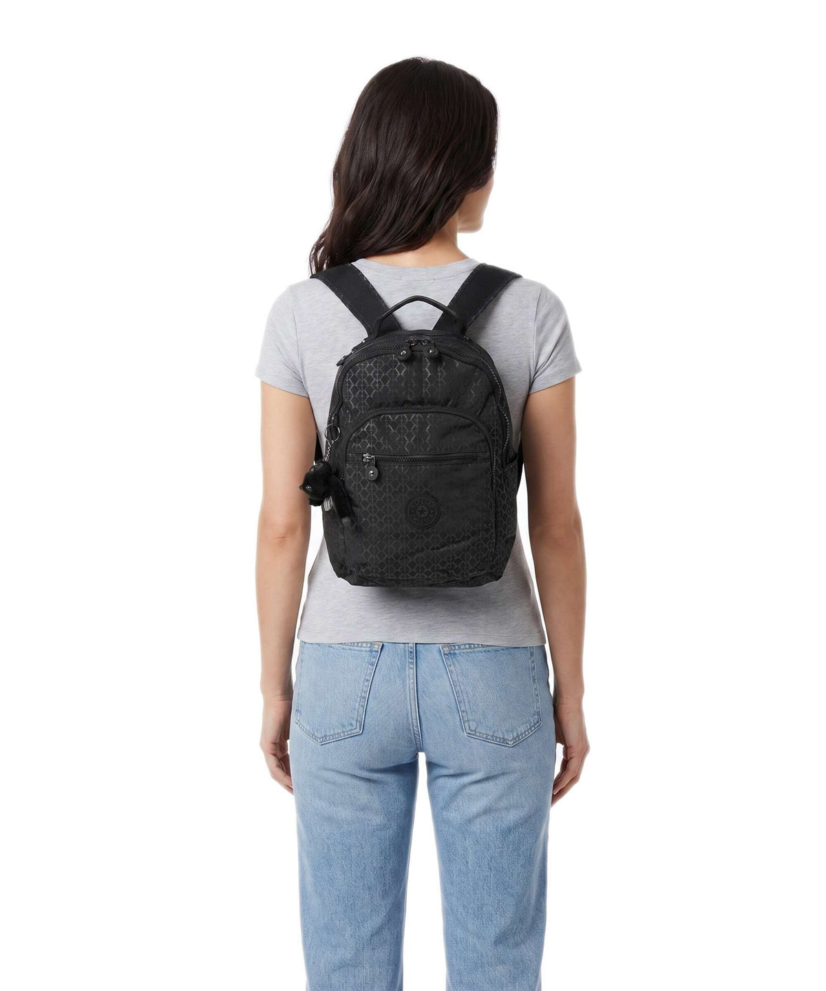 Kipling Basic Seoul S Backpack signature embossed