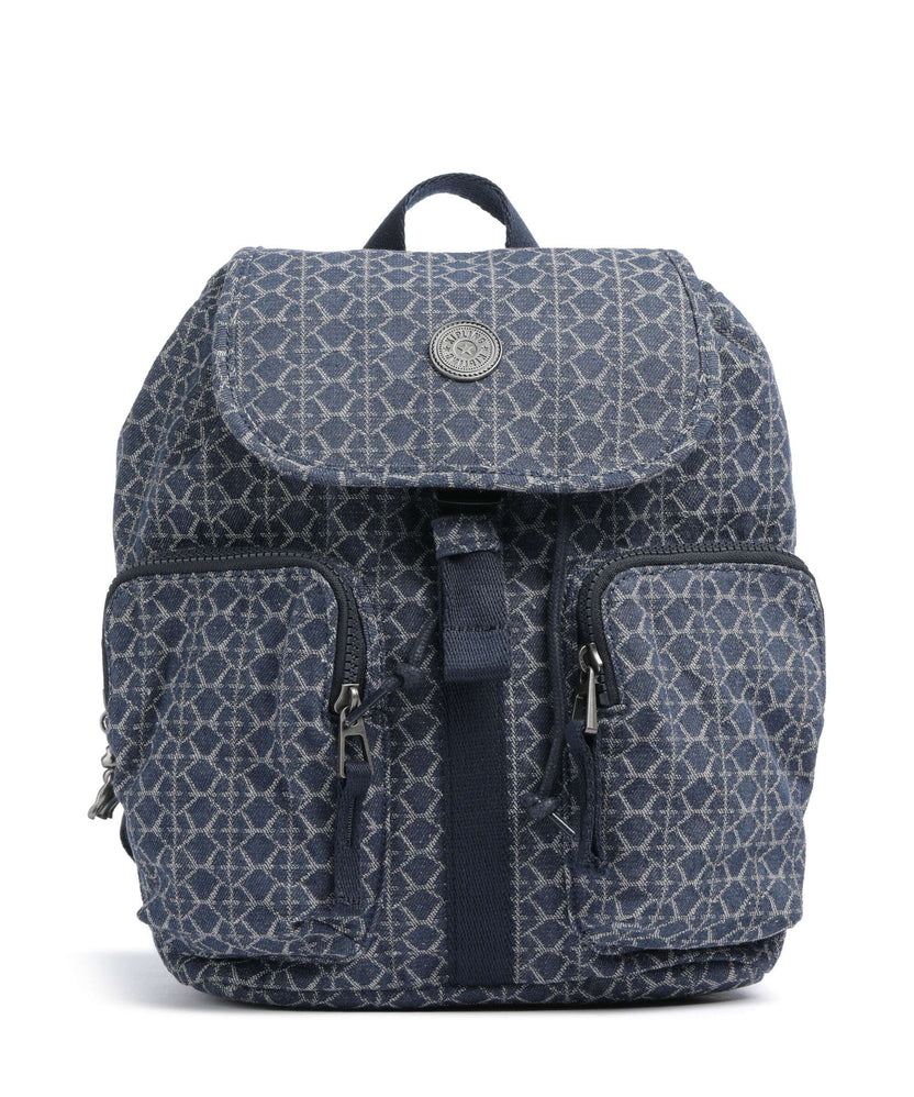 Kipling Denim Love Anto S Backpack signature denim