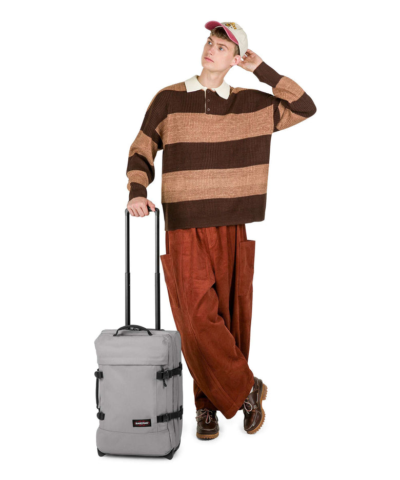 Eastpak Tranverz S Travel bag with wheels pebble grey