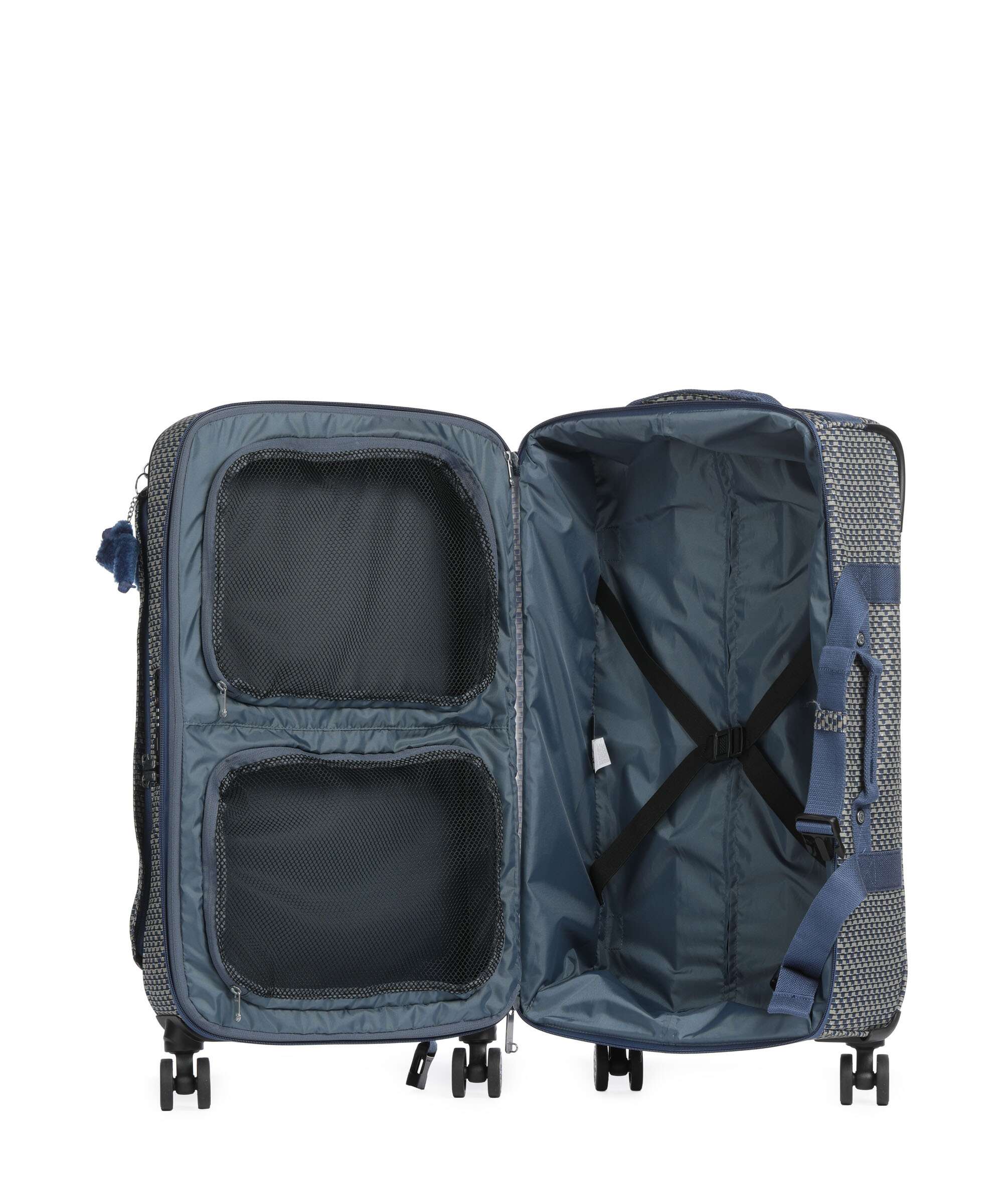 Kipling Basic Spontaneous M Spinner (4 wheels) blue on wire
