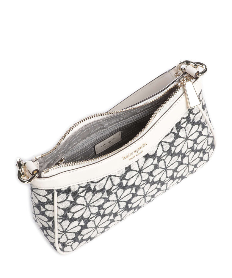 Kate Spade New York Spade Flower Jacquard Shoulder bag charcoal grey/multicolour