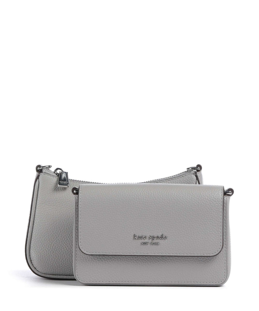 Kate Spade New York Double Up Crossbody bag nimbus grey