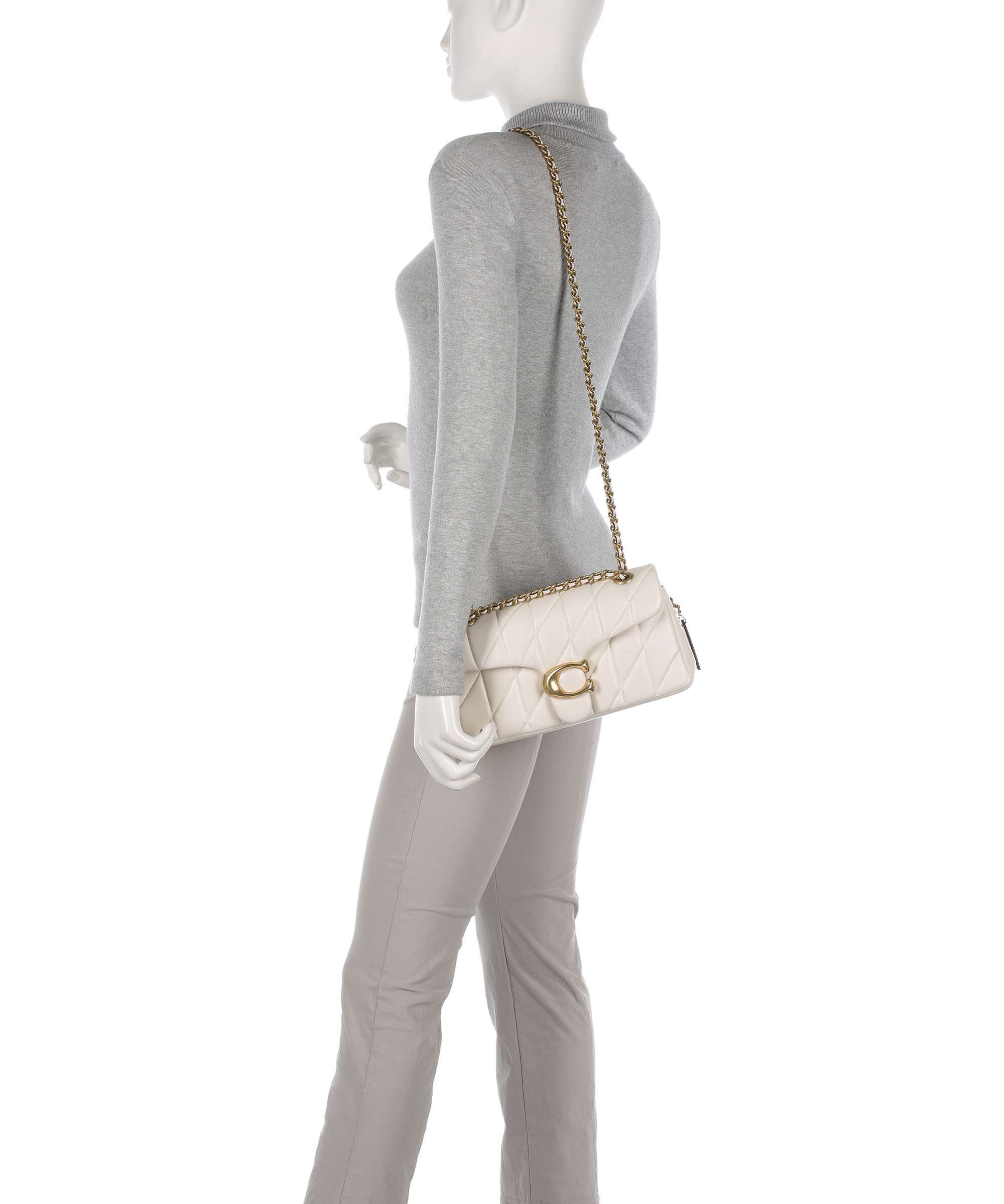 Coach Tabby Quilted 26 Shoulder bag chalk
