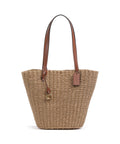 Coach Straw Tote bag dark natural