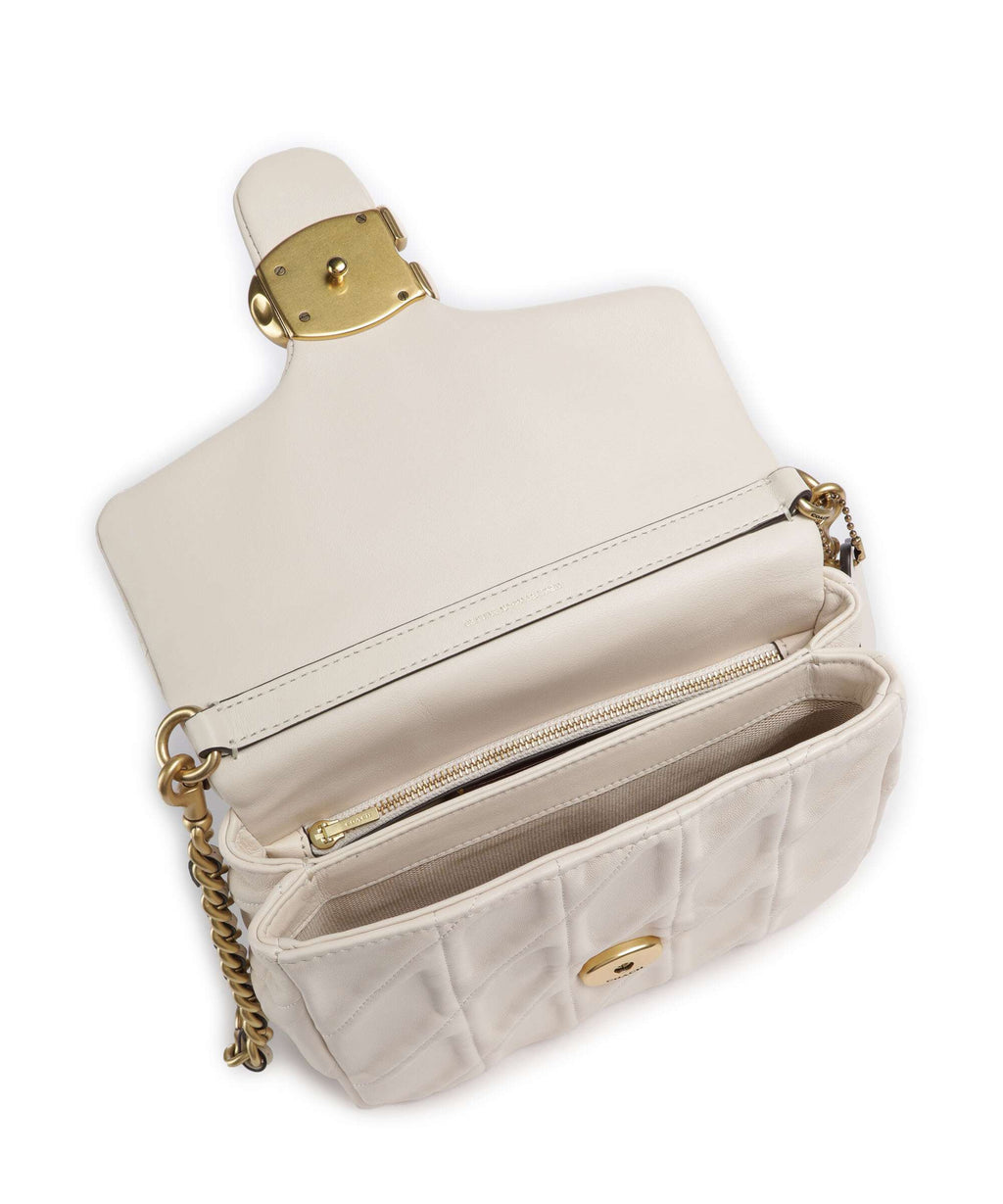 Coach Tabby Quilted Shoulder bag chalk