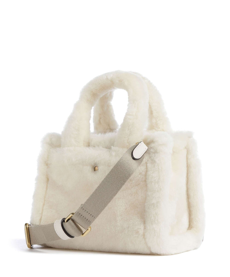 Coach Cargo Shearling 20 Crossbody bag chalk