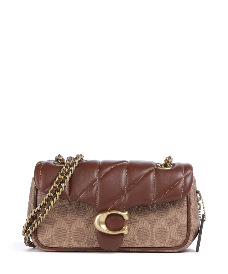 Coach Tabby Signature 20 Shoulder bag tan brown