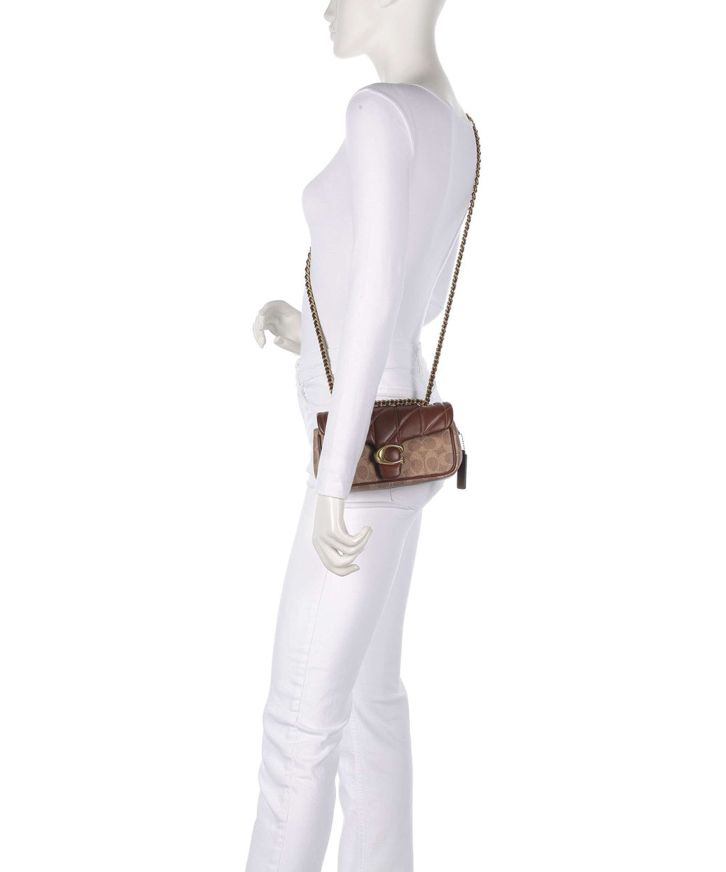 Coach Tabby Signature 20 Shoulder bag tan brown