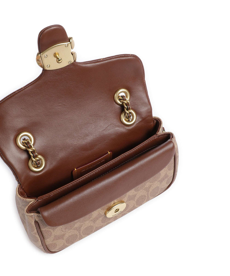 Coach Tabby Signature 20 Shoulder bag tan brown