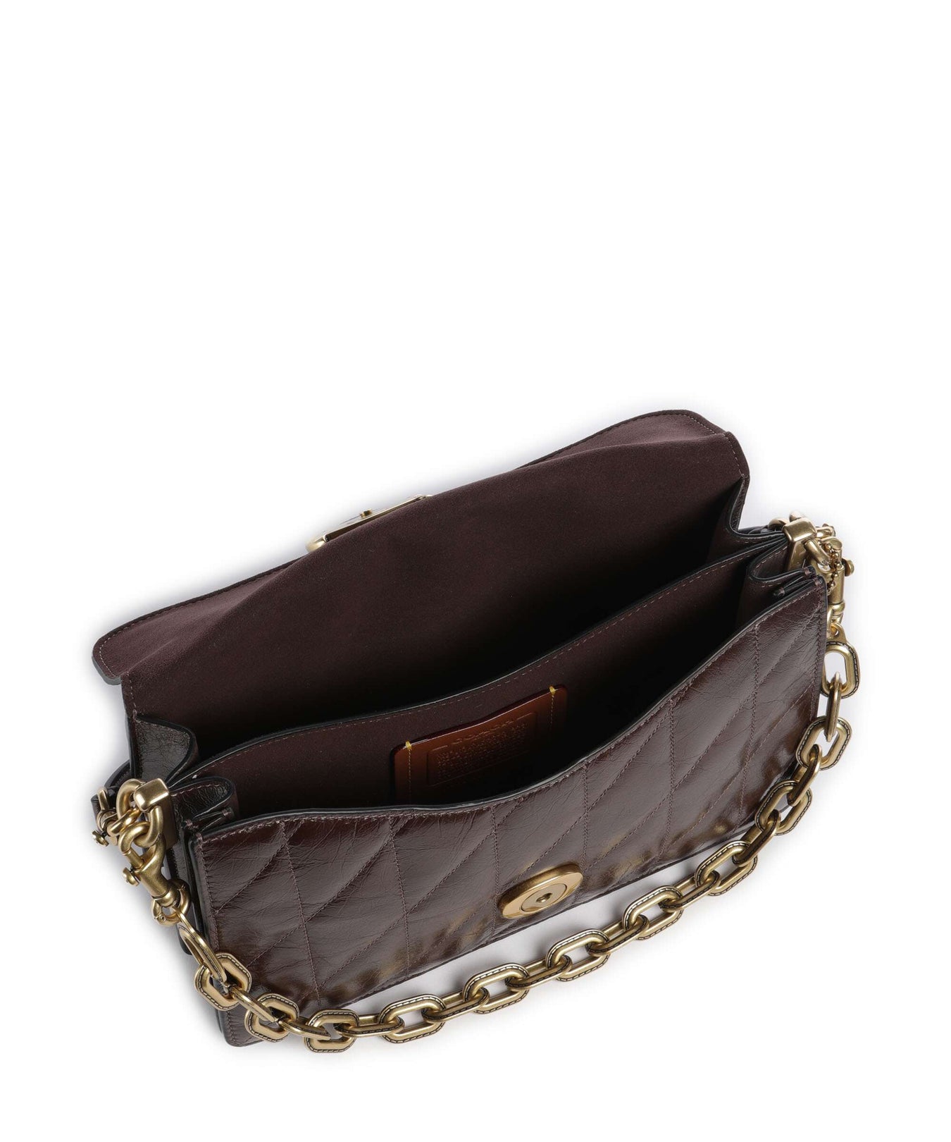 Coach Tabby Quilted Glazed Shoulder bag maple