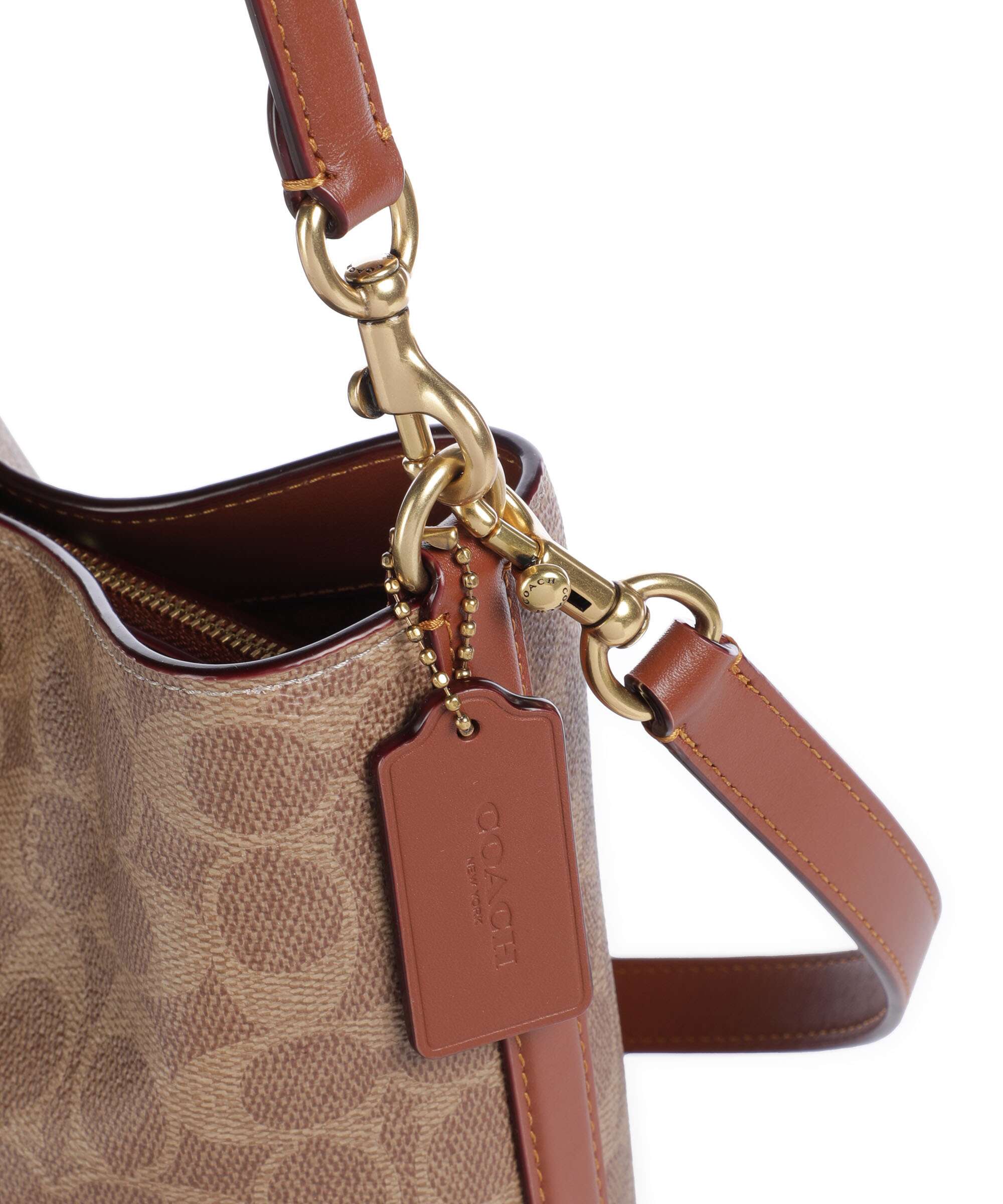 Coach Willow Signature 19 Hobo bag tan caramel